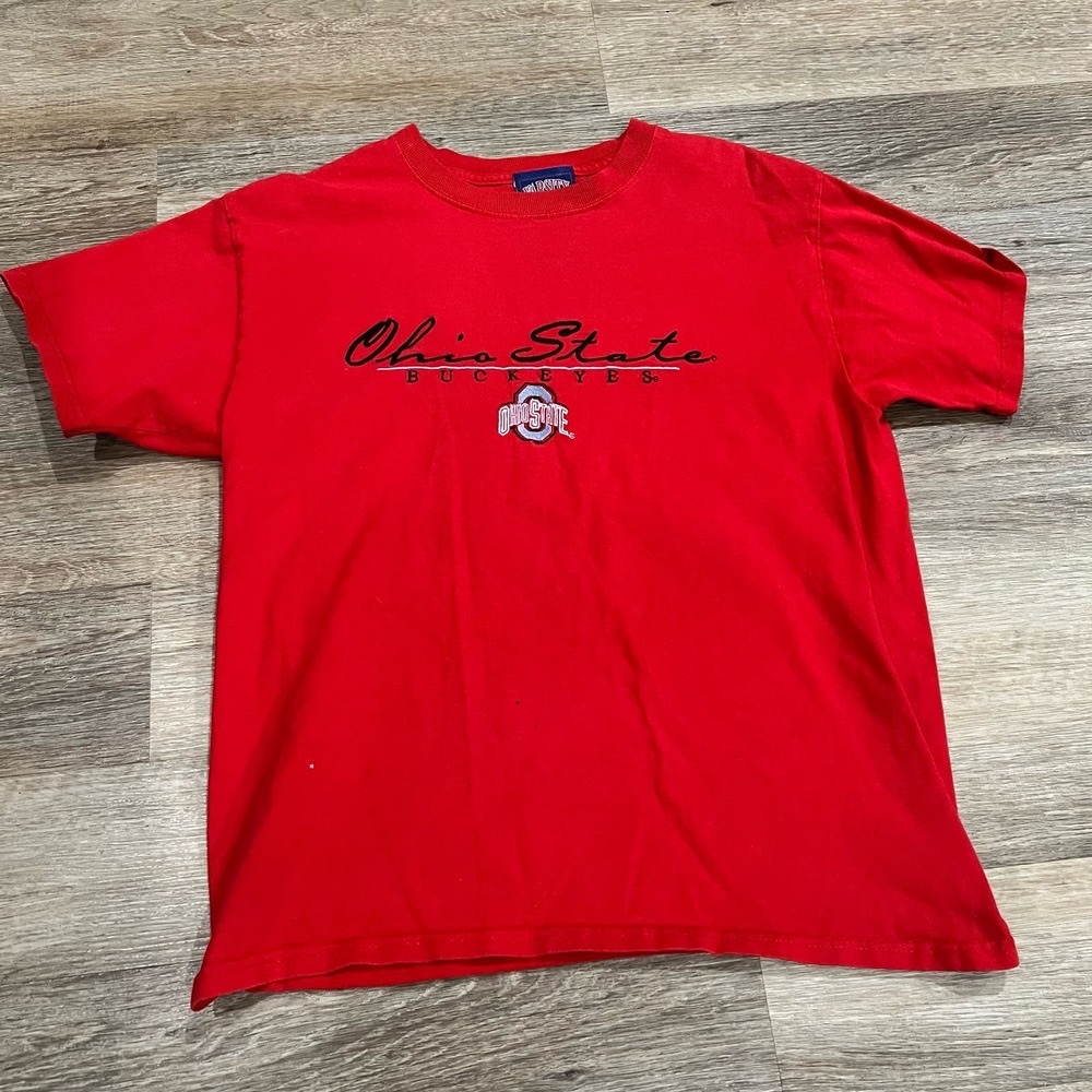 Vintage Ohio State Buckeyes Shirt Size Medium Red Varsity Classics
